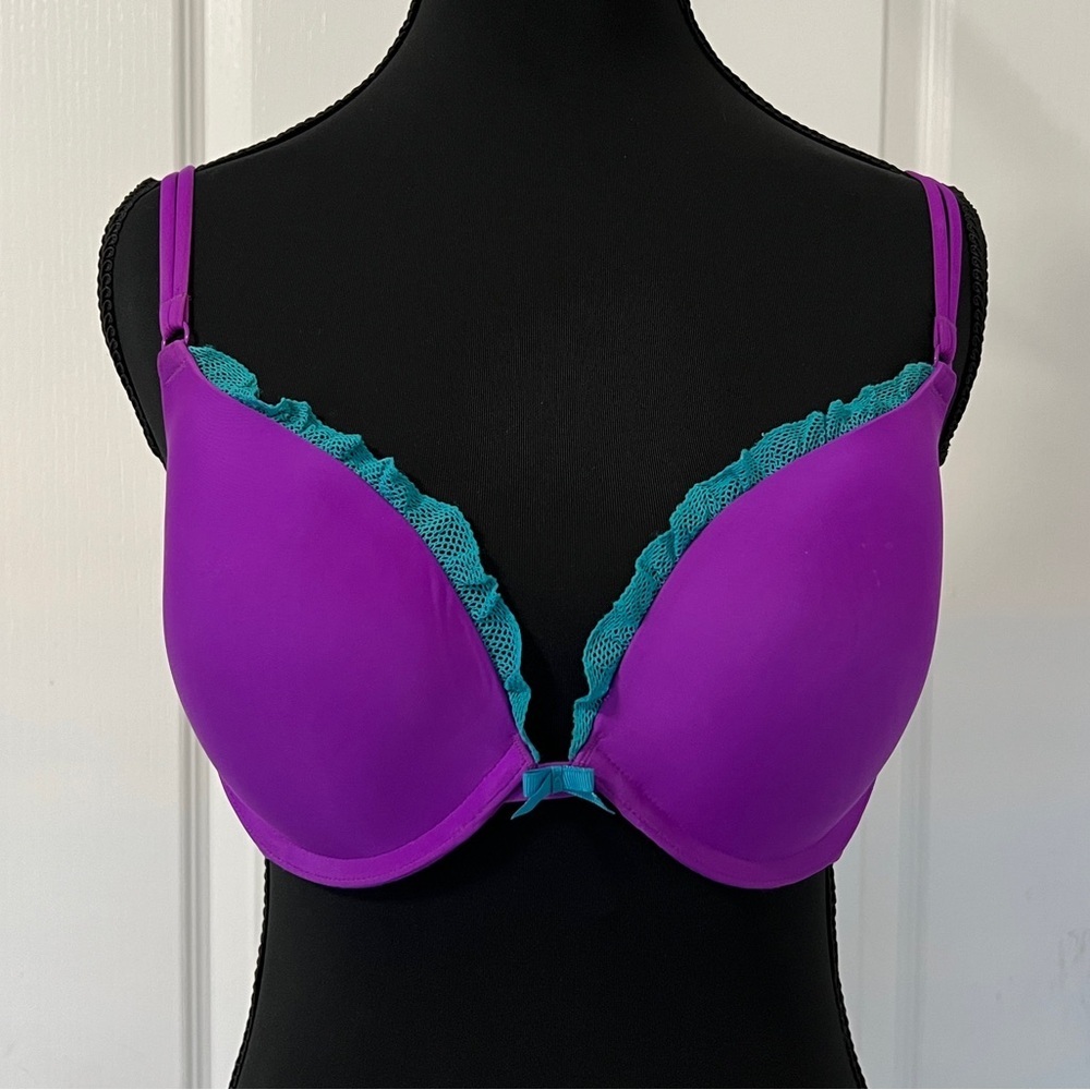 Victoria's Secret Purple and light blue Bra